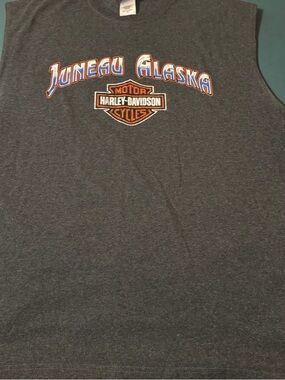 Harley-Davidson Juneau Alaska Graphic Sleeveless Tee - Charcoal Gray